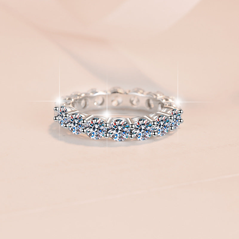 s925 row band ring