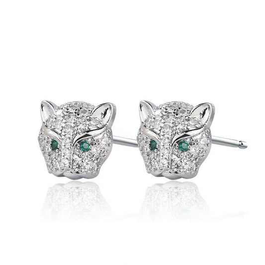 Leopard Head Earrings
