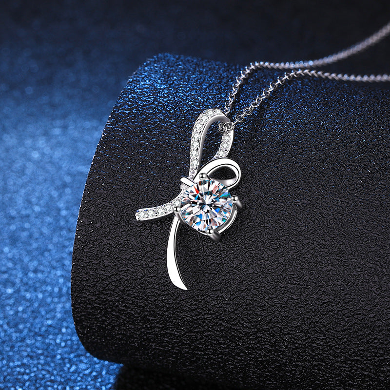 s925 Bow Necklace