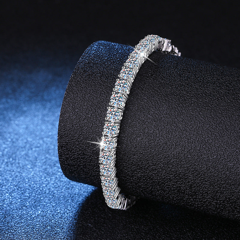 s925 silver platinum plated bracelet