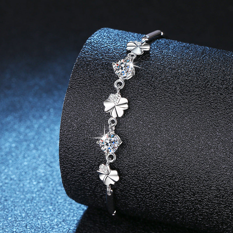 s925 Lucky Clover Bracelet