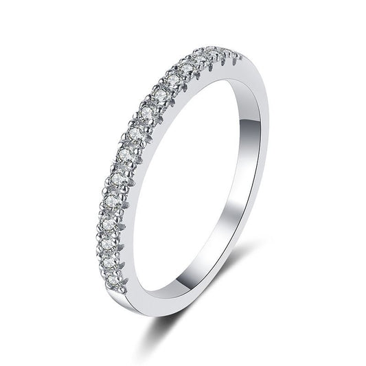 s925 sterling silver simple women's ring