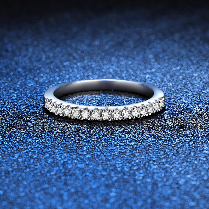 s925 sterling silver simple women's ring