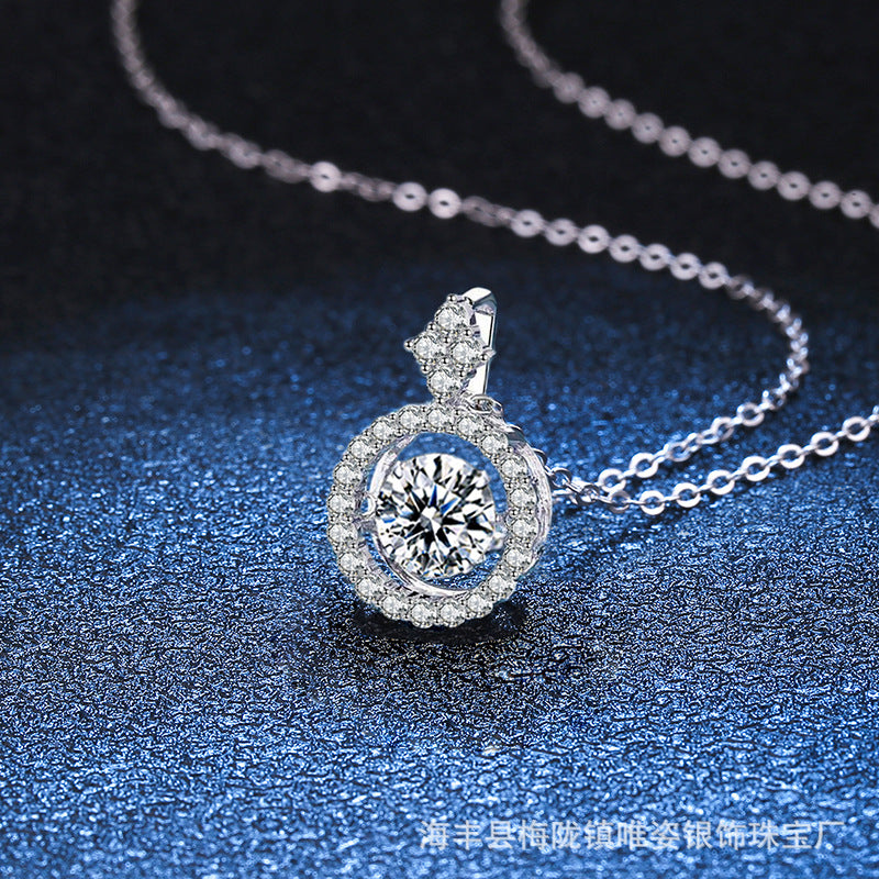 S925 Beating Heart Pendant Necklace